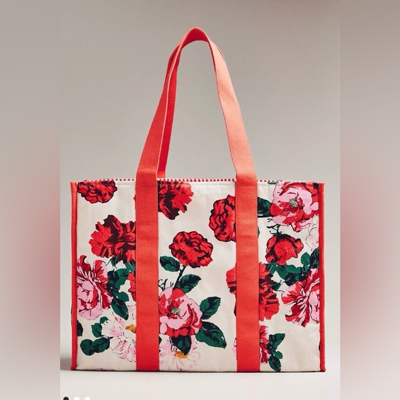 Anthropologie Handbags - NEW Anthropologie Printed Canvas Flower Tote